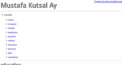 Desktop Screenshot of mustafakutsal.com