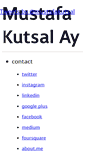 Mobile Screenshot of mustafakutsal.com