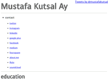 Tablet Screenshot of mustafakutsal.com